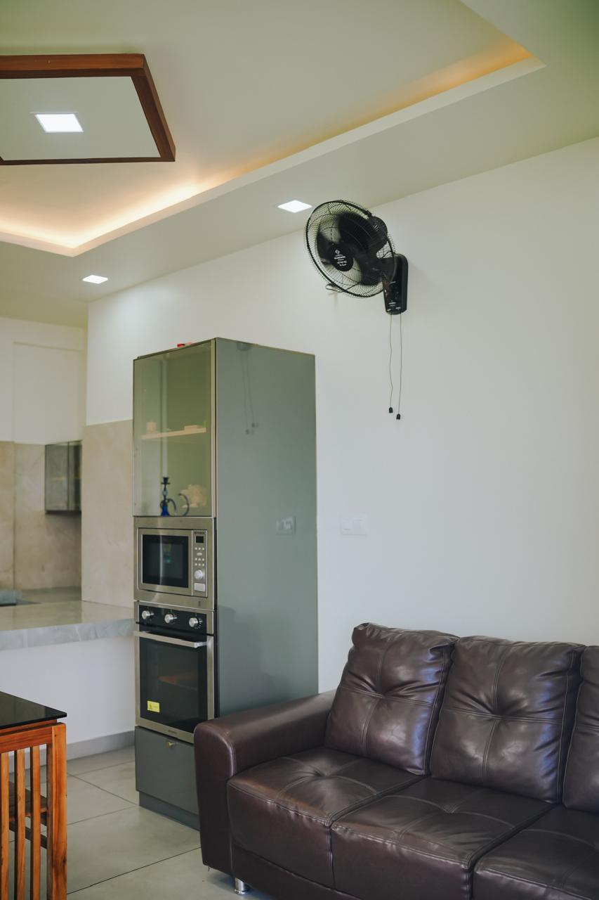 Fully equipped kitchen and living area