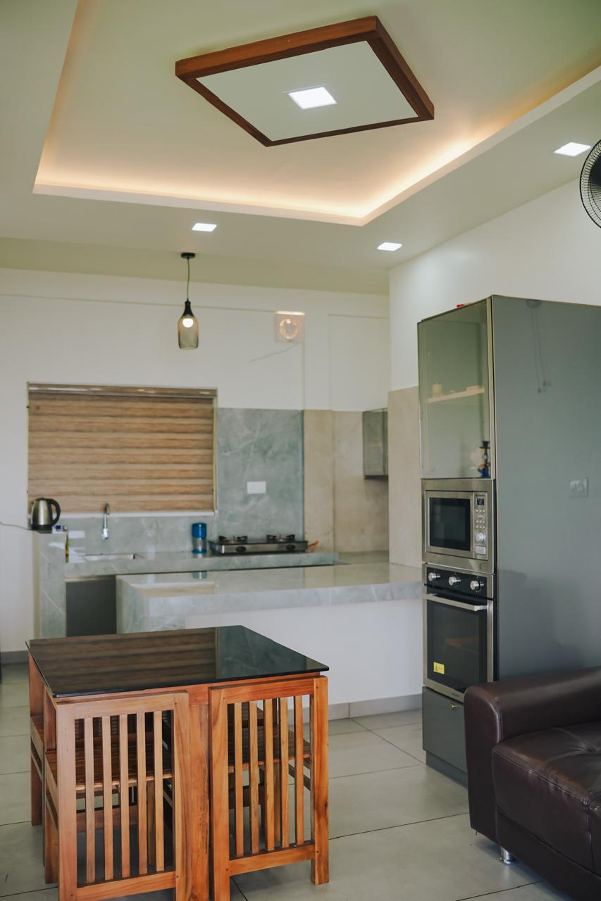 Kitchen and living area